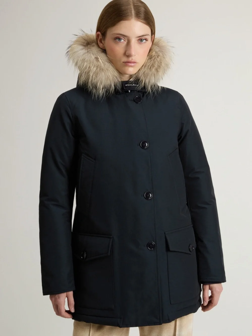 Woolrich Arctic Parka in Ramar Cloth with Duck Down Fill Jacket,medium